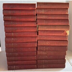 1931 Funk & Wagnalls New Standard Encyclopedia set of 24 Volumes & Yearbook 1932